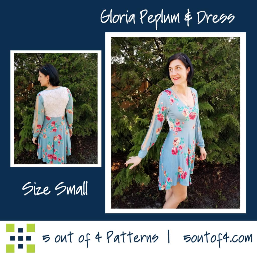 Gloria Peplum and Dress PDF Pattern Instant Download