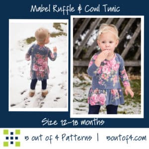 Kids' Mabel Ruffle and Cowl Tunic - 5 out of 4 Patterns