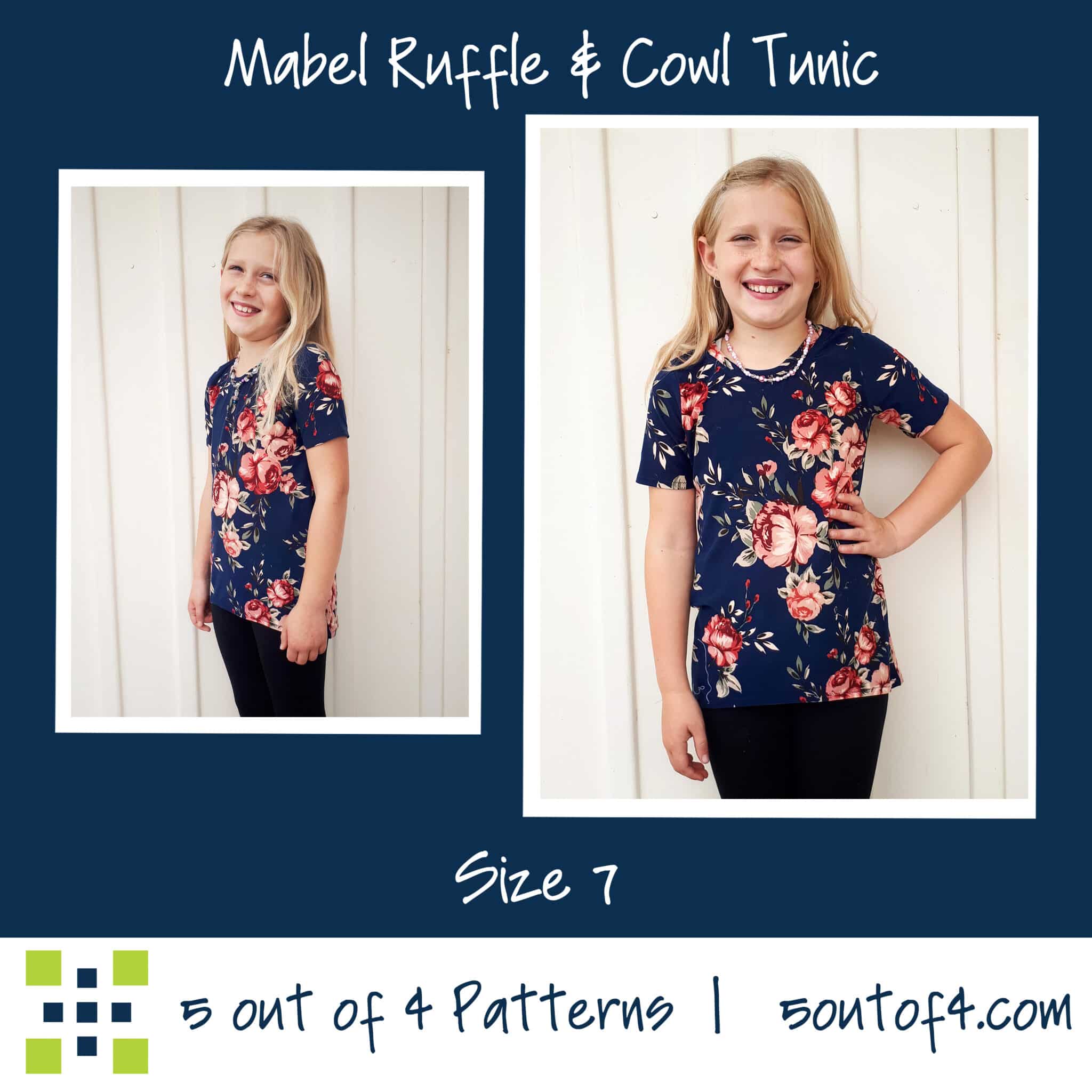 Kids' Mabel Ruffle and Cowl Tunic - 5 out of 4 Patterns