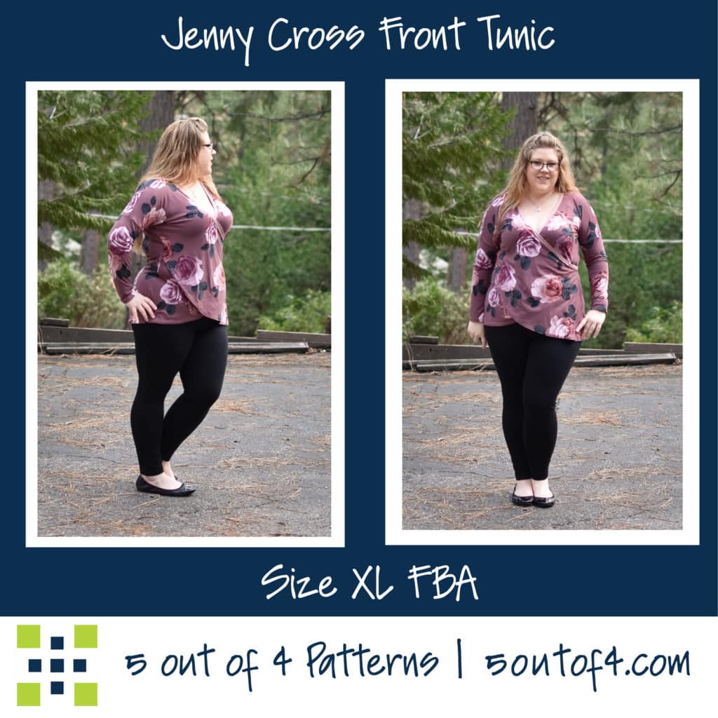 Jenny Cross Front Tunic - 5 out of 4 Patterns
