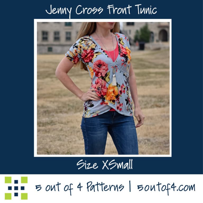 Jenny Cross Front Tunic - 5 out of 4 Patterns