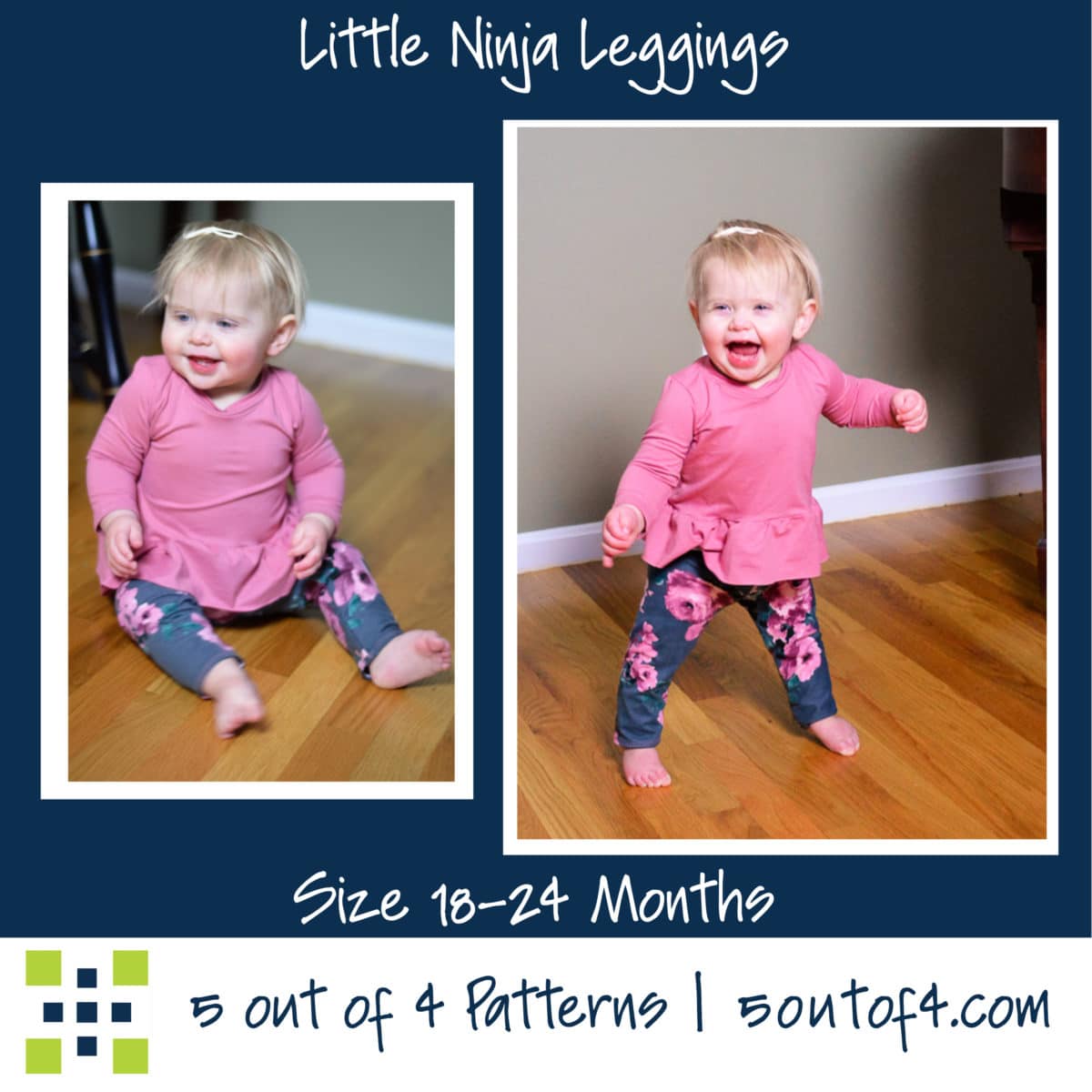 Little Ninja Leggings - 5 out of 4 Patterns