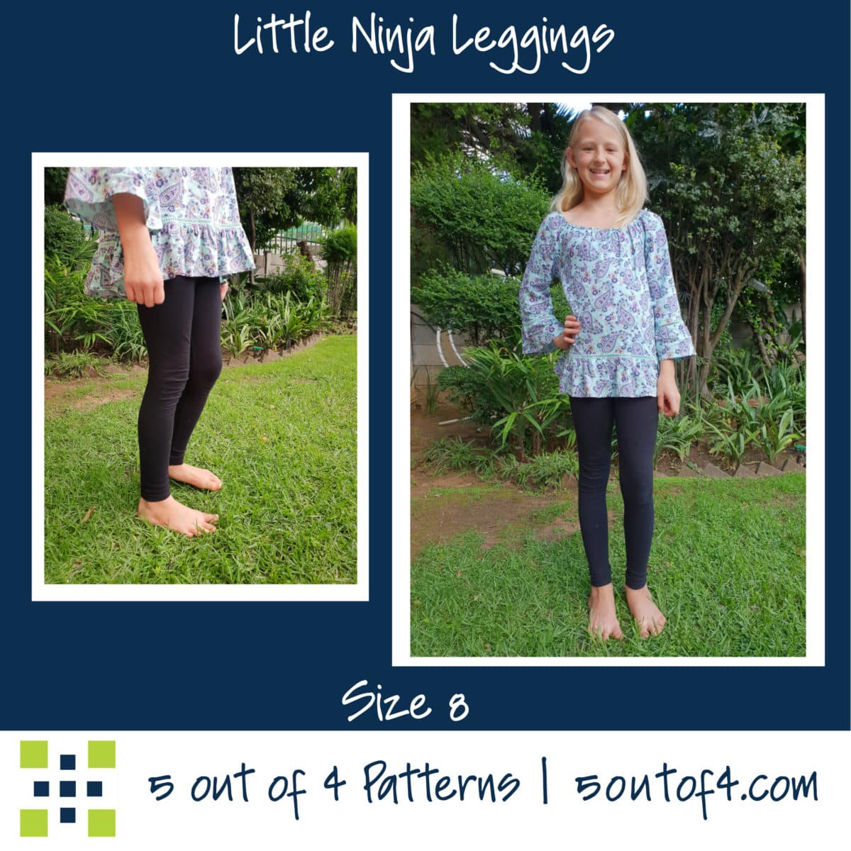 Little Ninja Leggings - 5 out of 4 Patterns