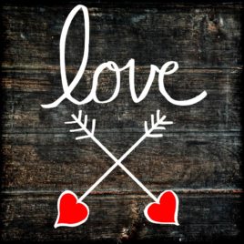Love Crossed Arrows Hand-drawn Cut File