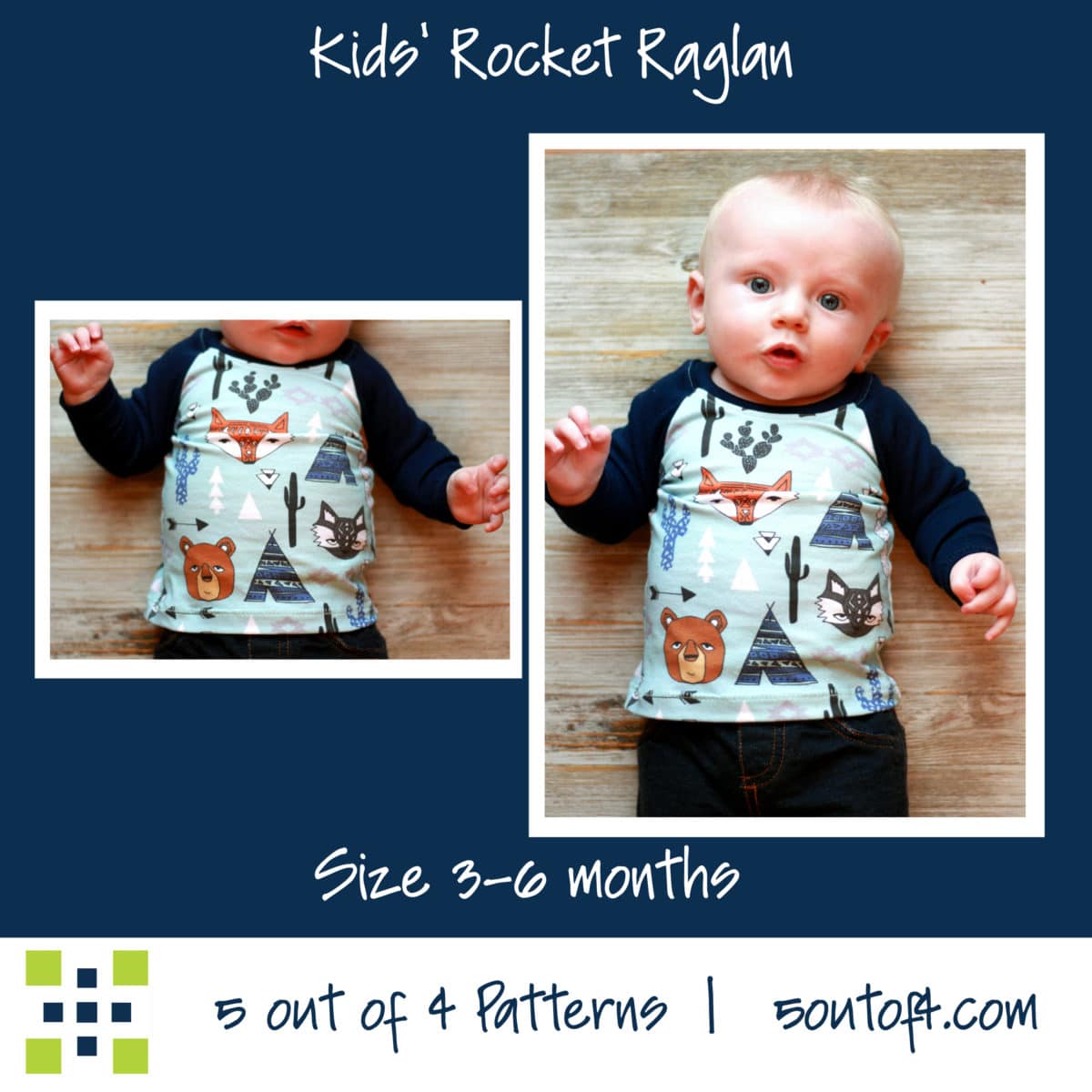 Kids' Rocket Raglan - 5 out of 4 Patterns