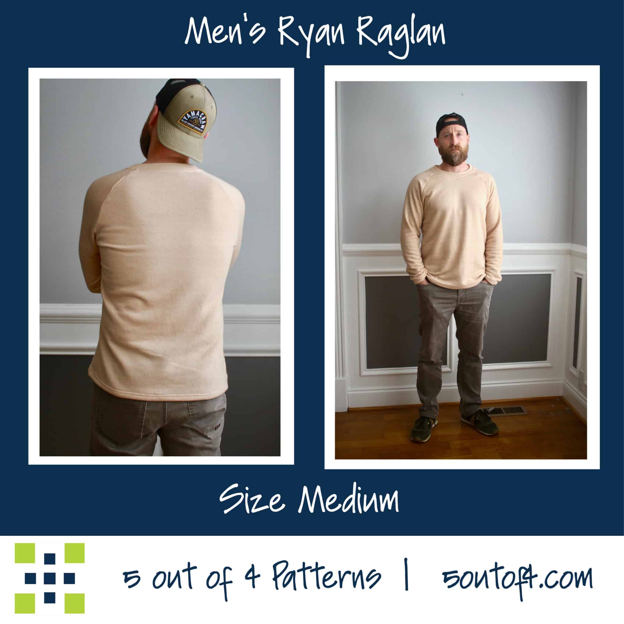 Men's Ryan Raglan - 5 out of 4 Patterns