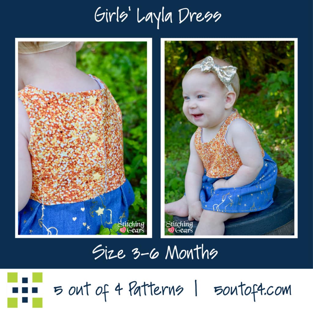 Kids' Layla Dress PDF Sewing Pattern Princess Box Pleats