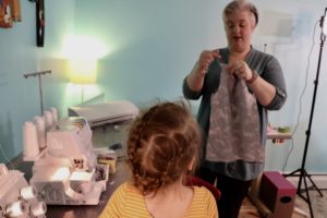 Sewing with kids