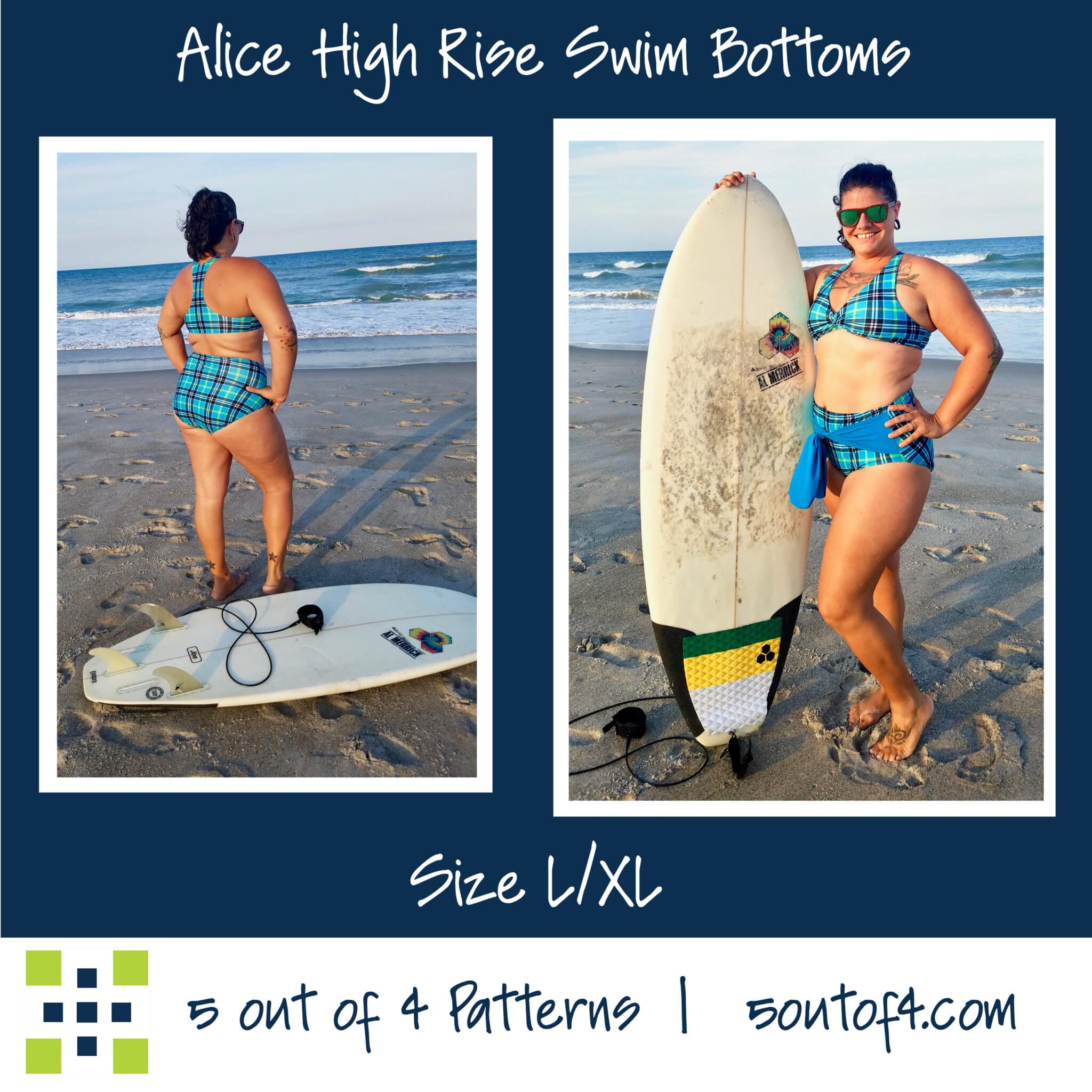 Alice and Ruth Swim Bottoms Bundle - 5 out of 4 Patterns