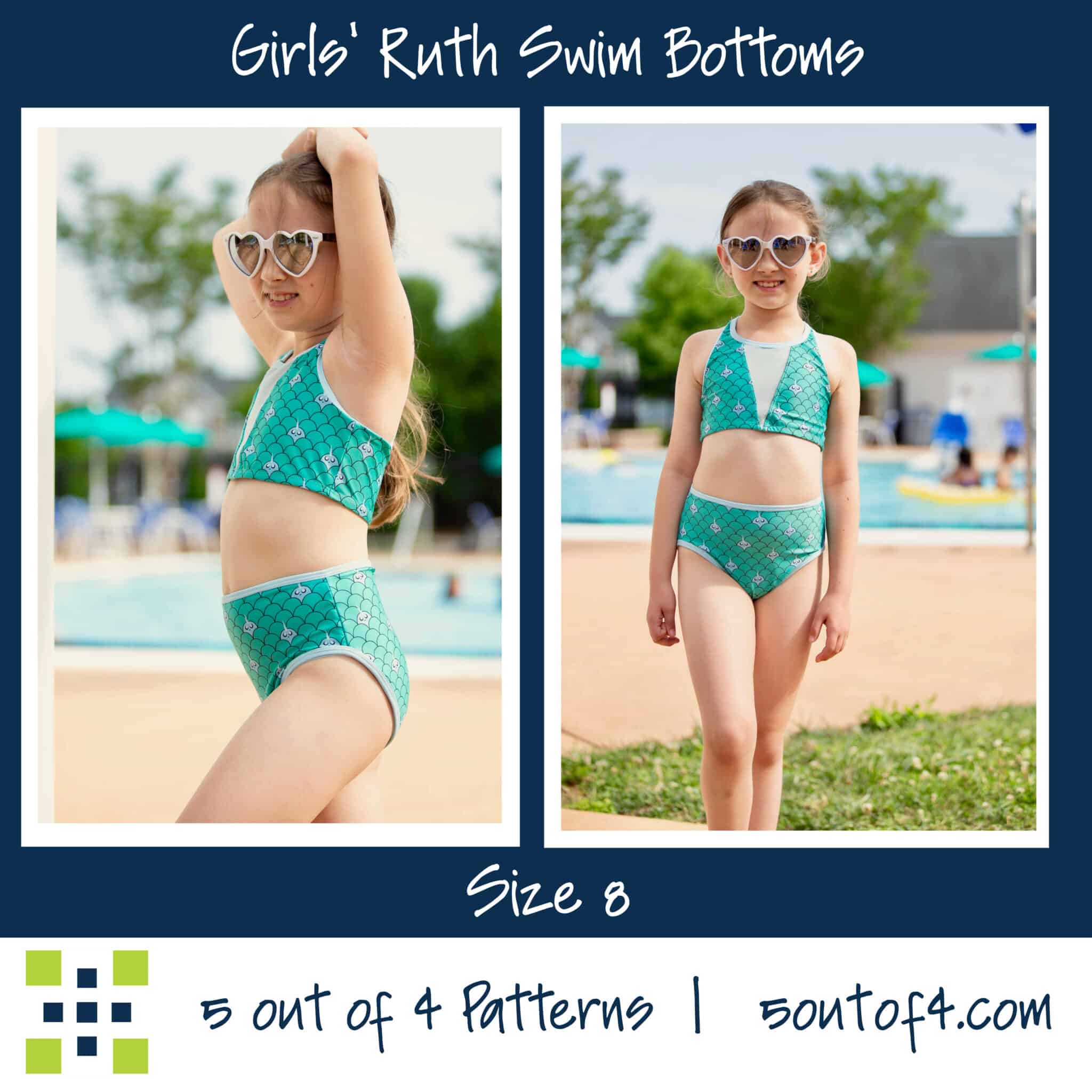 Matching DIY Swimsuits • How to sew womens and girls swimsuits