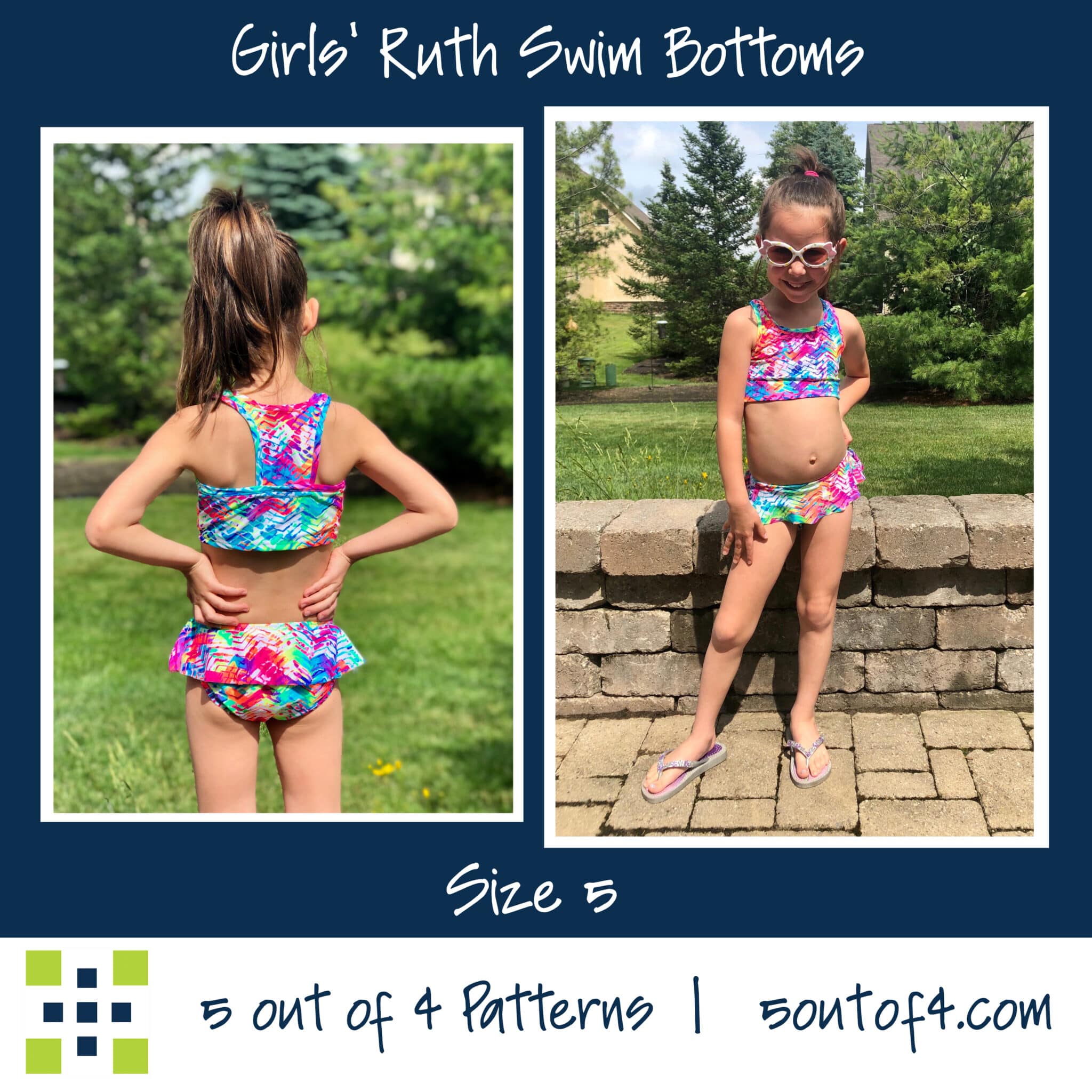 5 out of 4 - Who is ready to sew swimwear? 🙋‍♀️ @iemsewhappy made this  adorable swimsuit from the Kids' Agility Tank and Dress pattern and the  Kids' Ruth Swim Bottoms pattern.