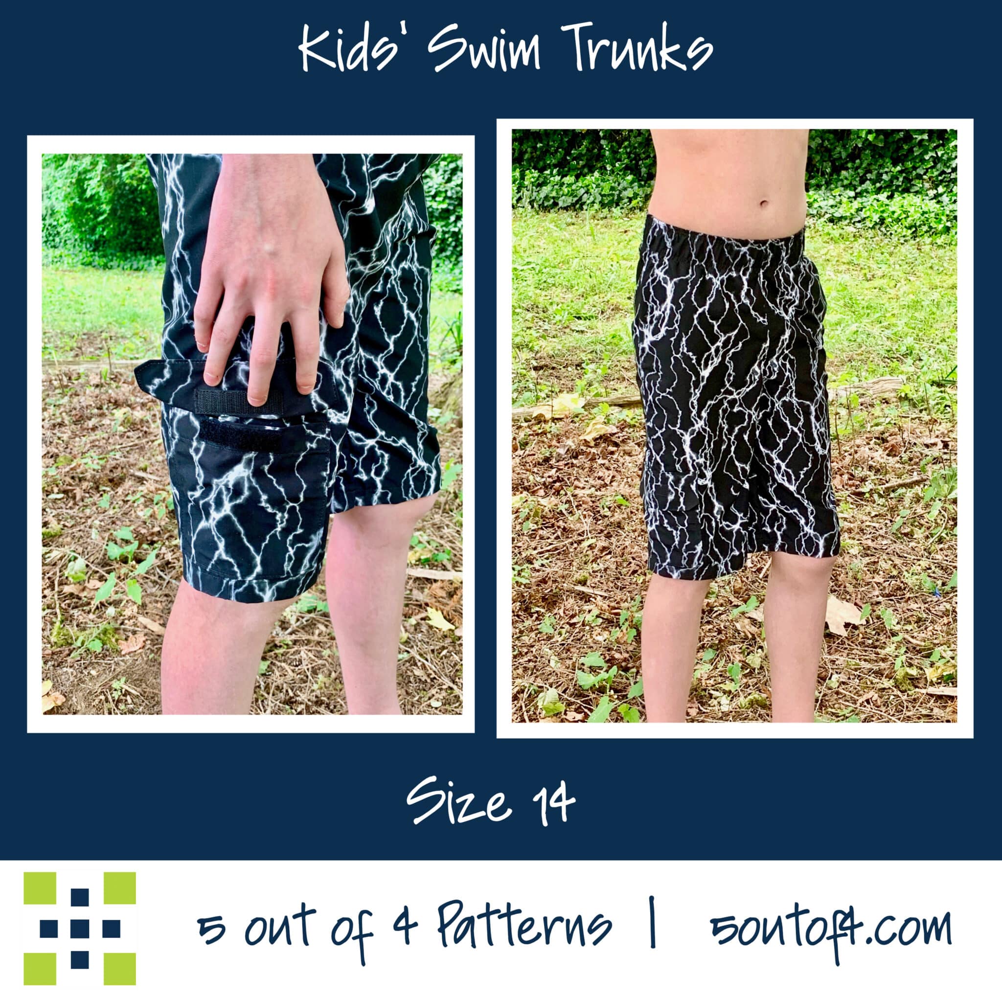 Kids' Swim Trunks - 5 out of 4 Patterns