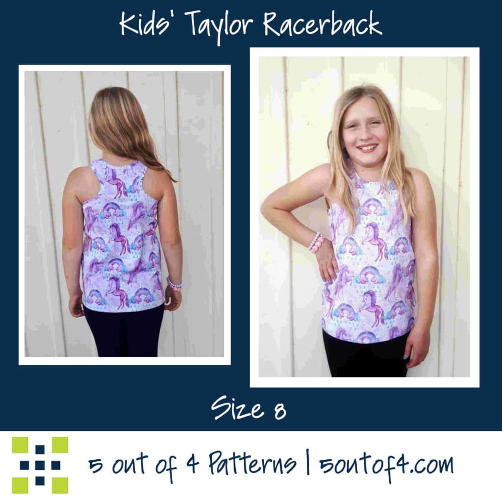 Kids' Taylor Racerback Tank, Tunic, and Dress - 5 out of 4 Patterns