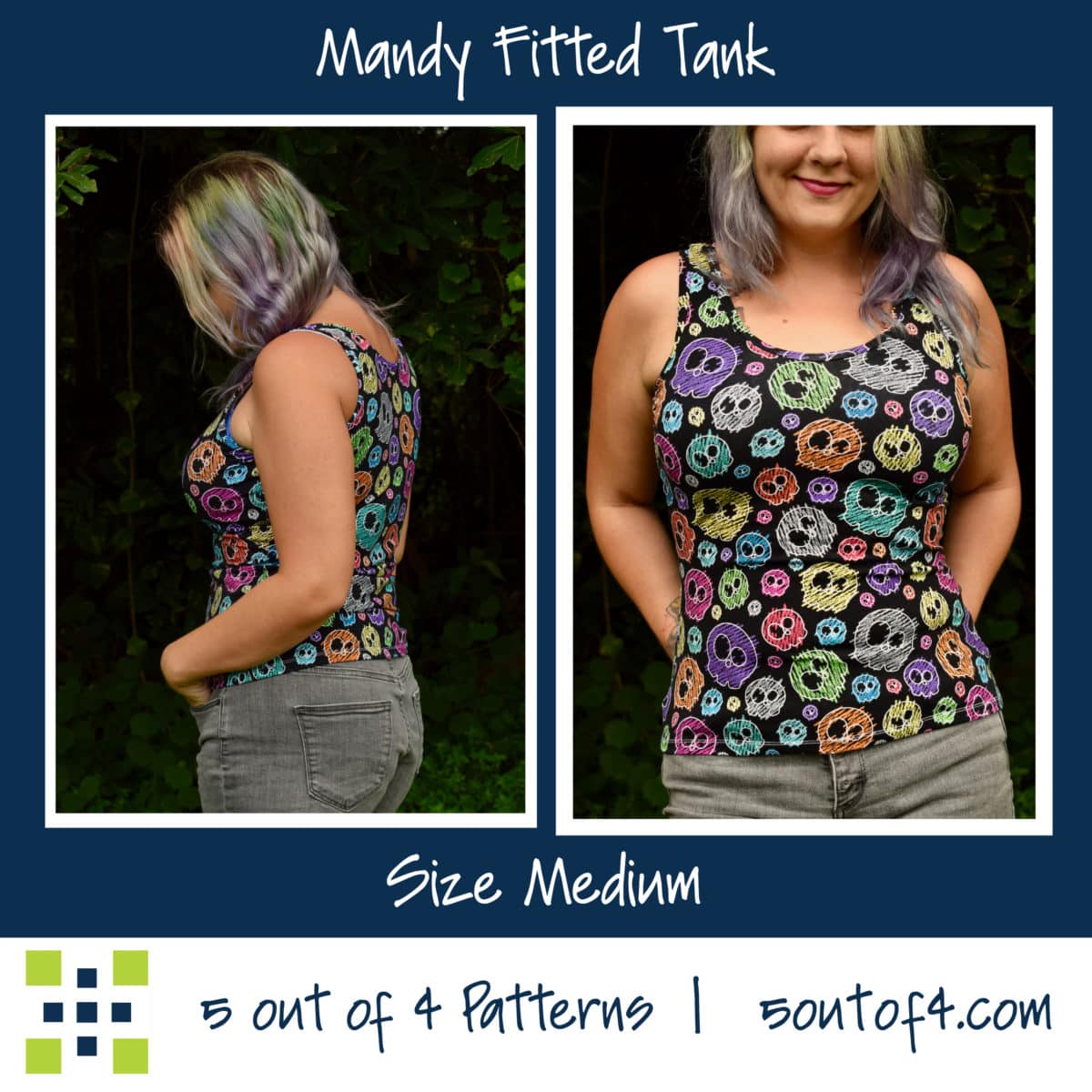 Mandy Fitted Tank PDF Sewing Pattern Instant Digital Download