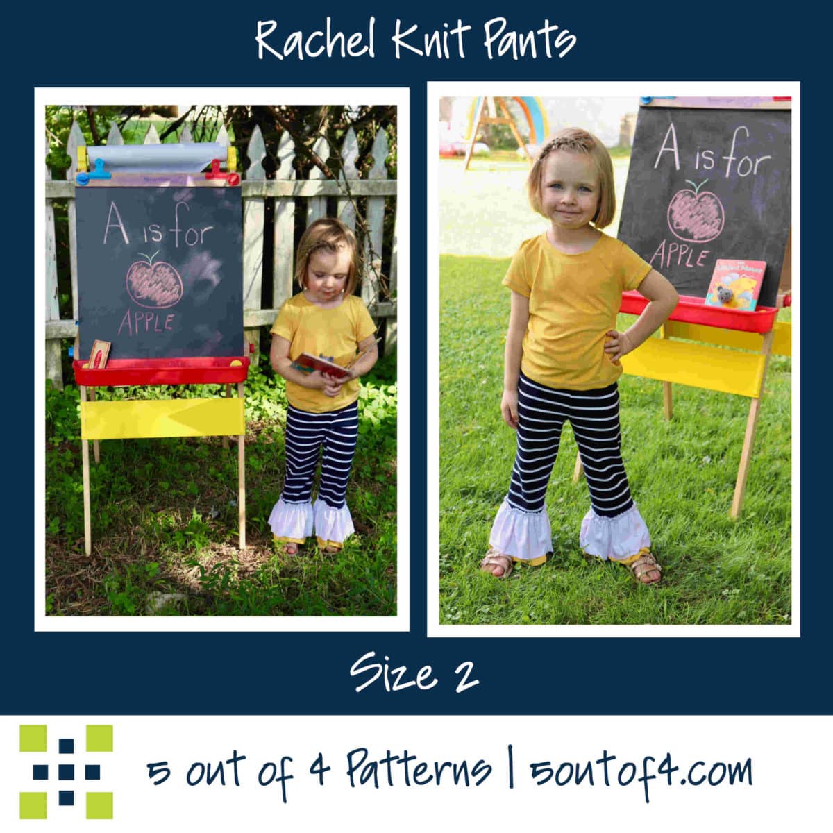 Rachel Knit Pants Size 2 stripes