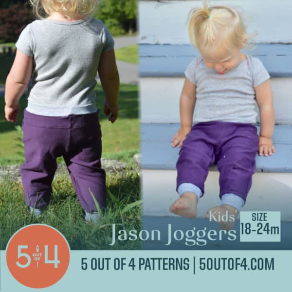 Kids' Jason Joggers Unisex PDF sewing pattern instant download