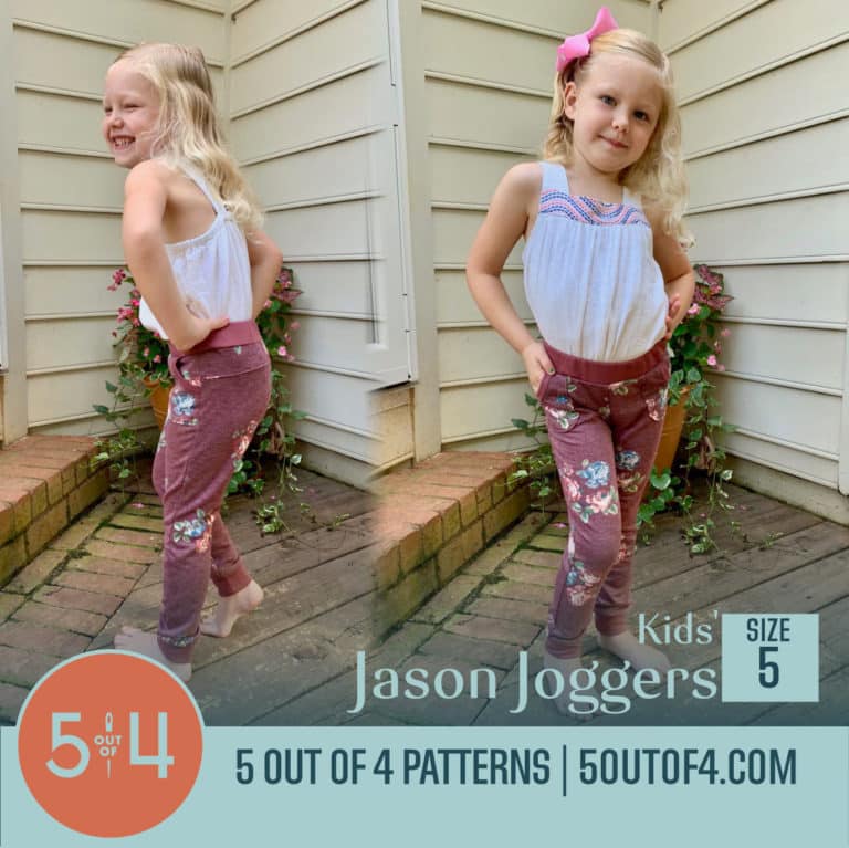 Kids' Jason Joggers Unisex PDF sewing pattern instant download