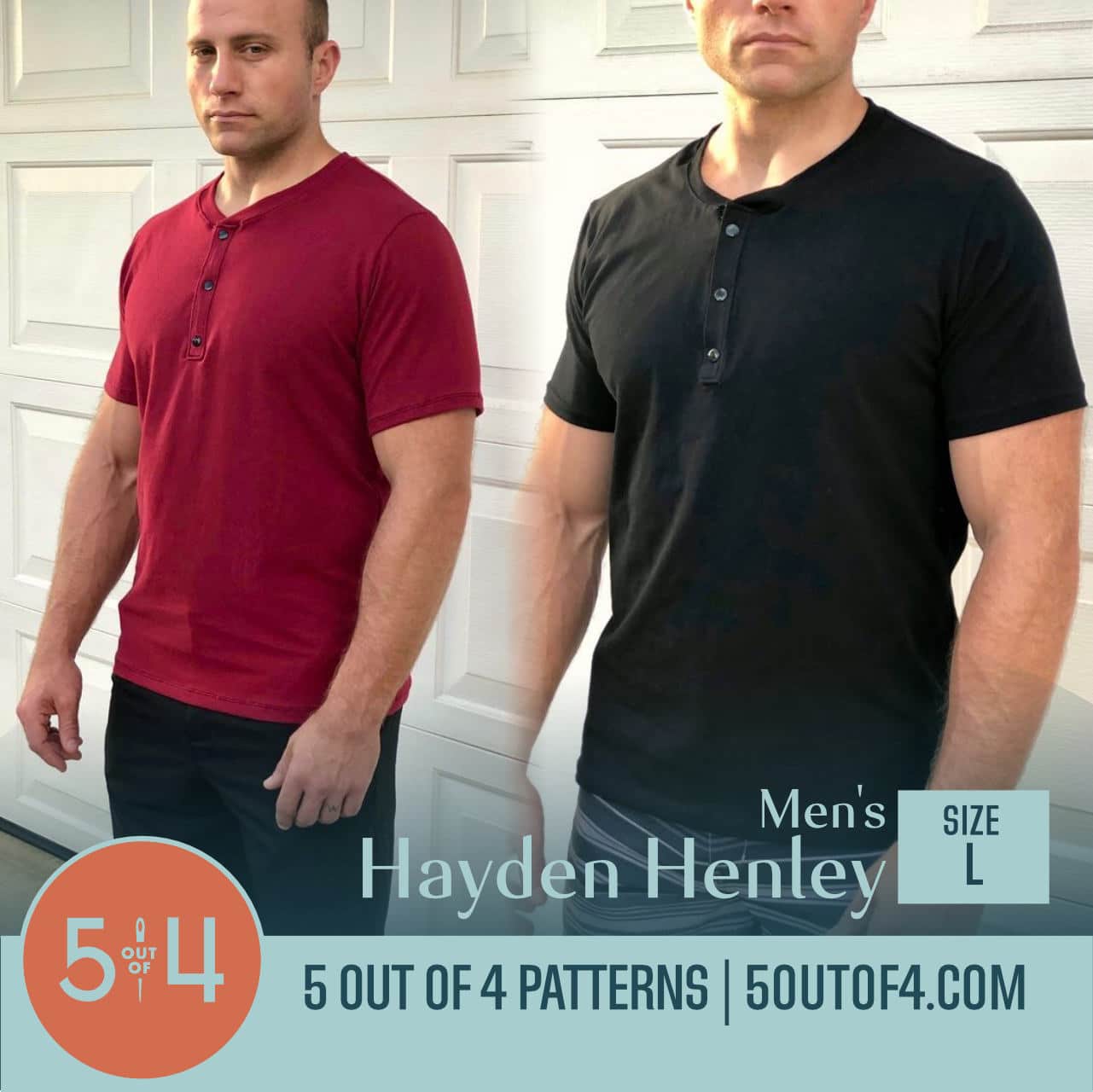 Strathcona Henley, Men's Clothing Pattern