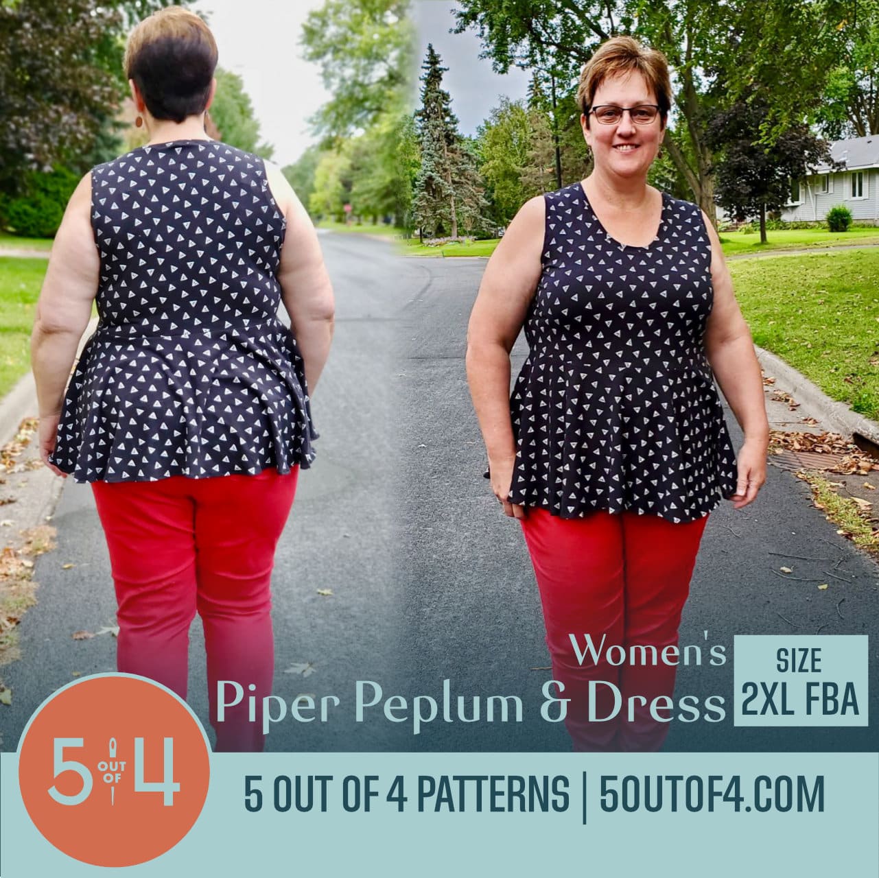 Piper Peplum and Dress - 5 out of 4 Patterns