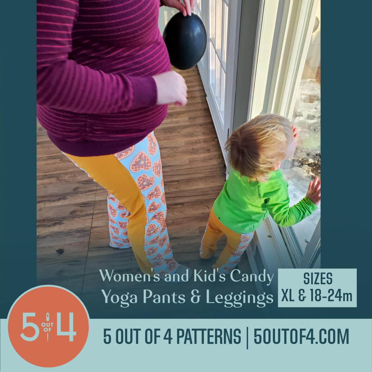 Leggings With Pockets for Women Print Yoga Pant Purple XL