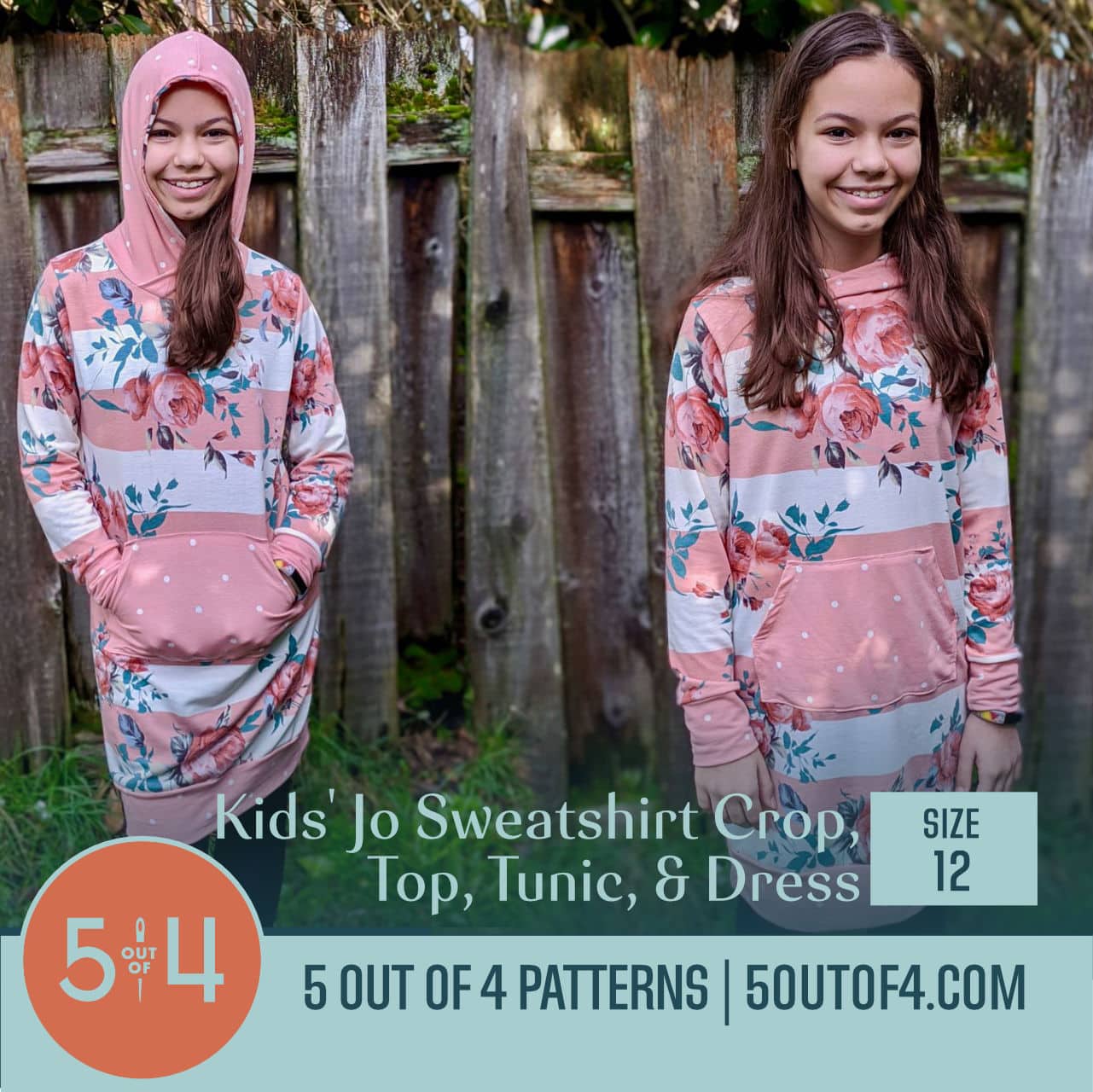 Josephine Sweatshirt Crop, Top, Tunic, and Dress - 5 out of 4 Patterns