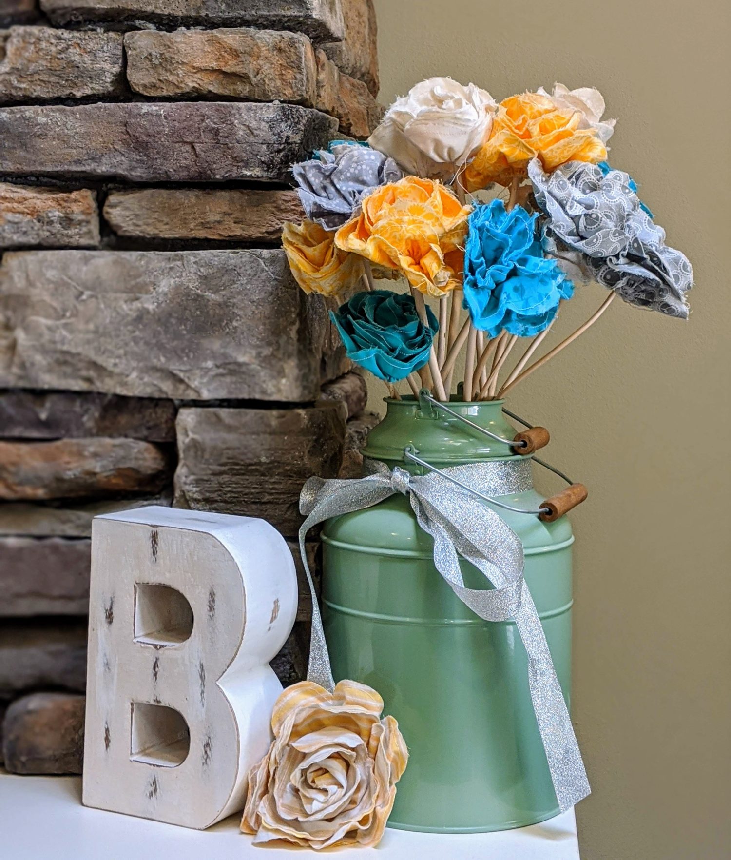 Fabric Flower Bouquet Tutorial