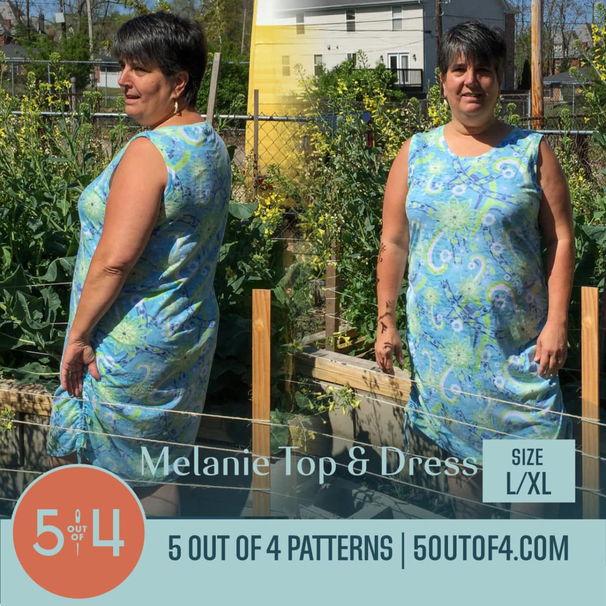 Melanie Top and Dress - 5 out of 4 Patterns