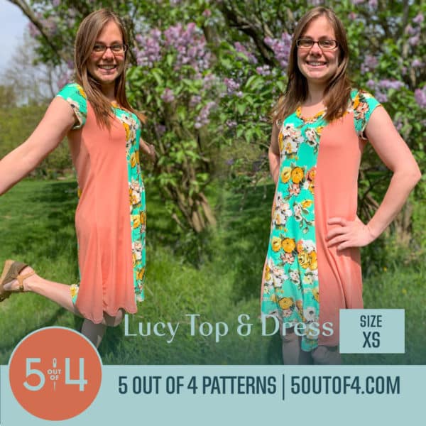 Lucy Top and Dress - 5 out of 4 Patterns
