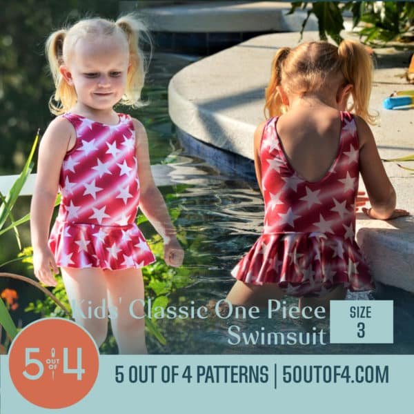 Kids' Classic One Piece Swimsuit - 5 out of 4 Patterns