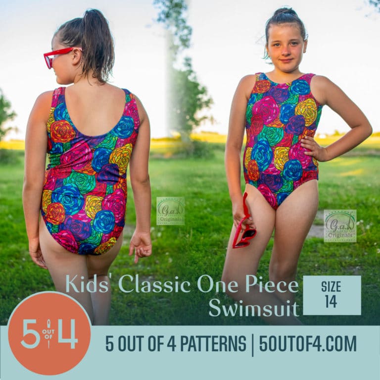 Kids' Classic One Piece Swimsuit - 5 out of 4 Patterns