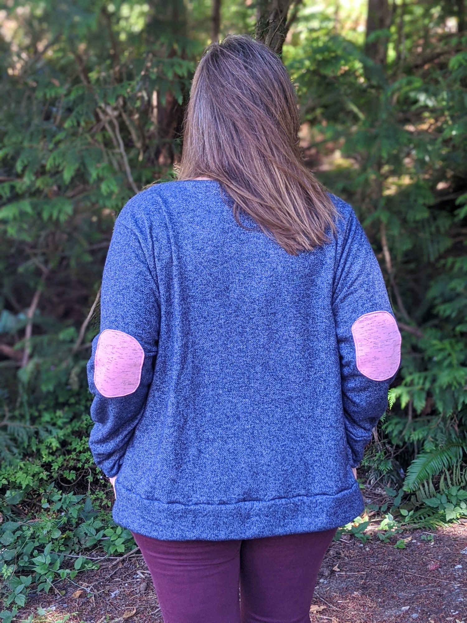 how to add elbow patches to a sweater! - A Beautiful Mess