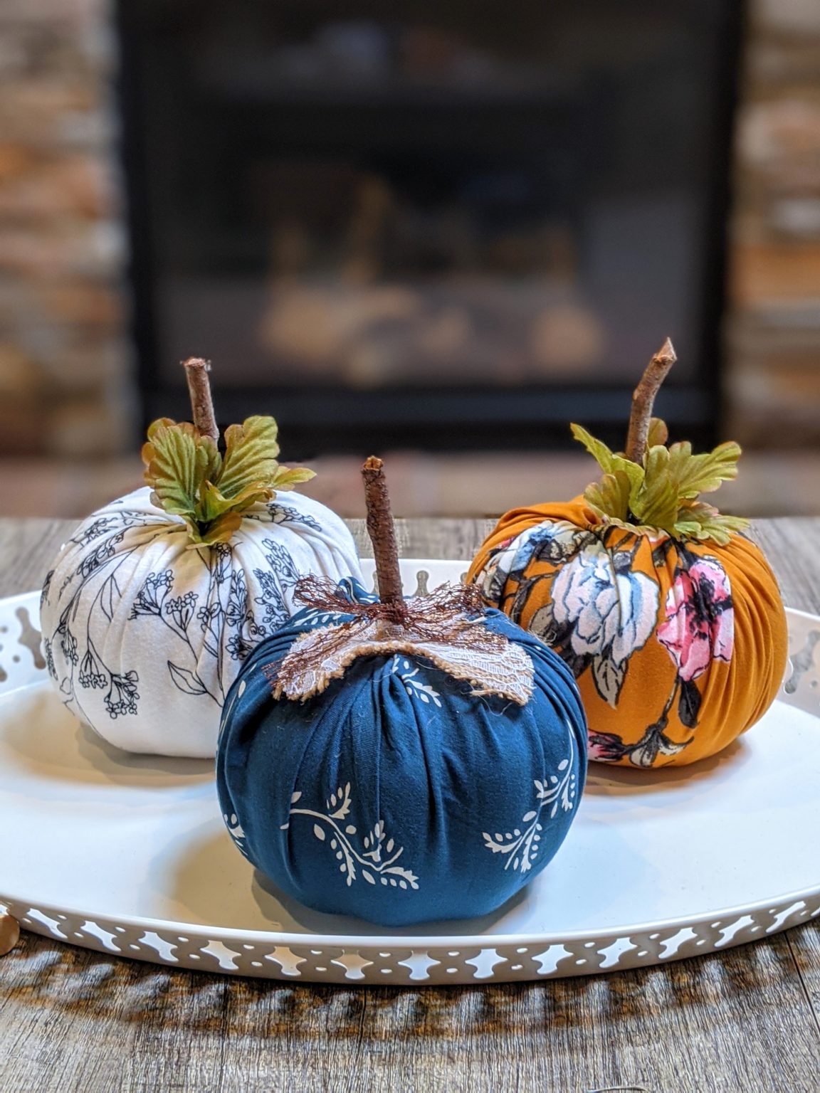 No-Sew Fabric Wrapped Pumpkins DIY - 5 out of 4 Patterns