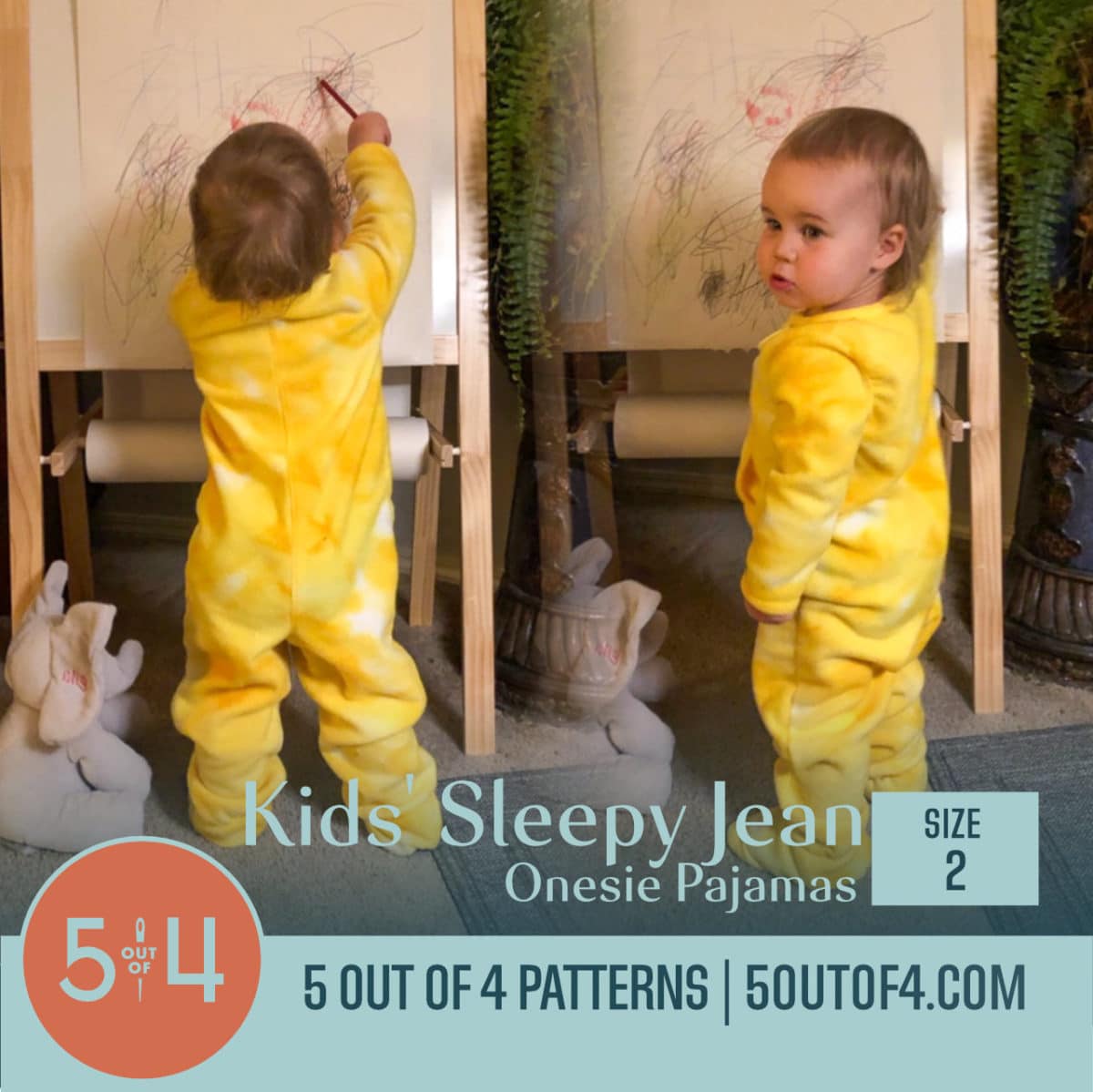 Kids' Sleepy Jean Onesie Pajamas - 5 out of 4 Patterns