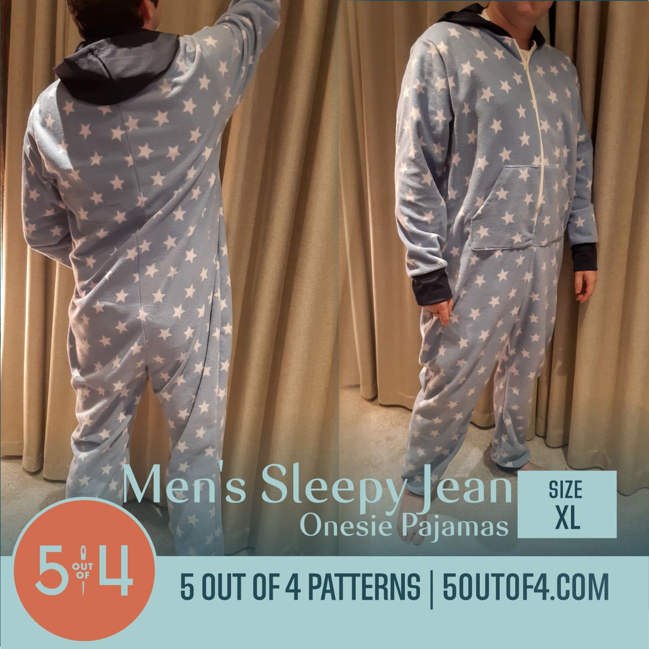 Men's Sleepy Jean Onesie Pajamas
