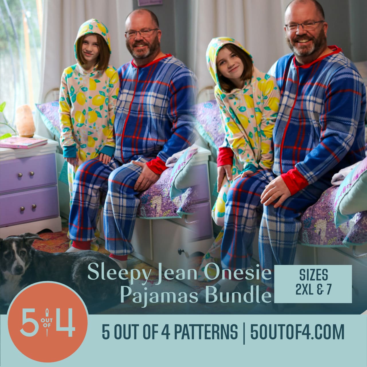 Men's and Kids' Sleepy Jean Pajamas Bundle - 5 out of 4 Patterns
