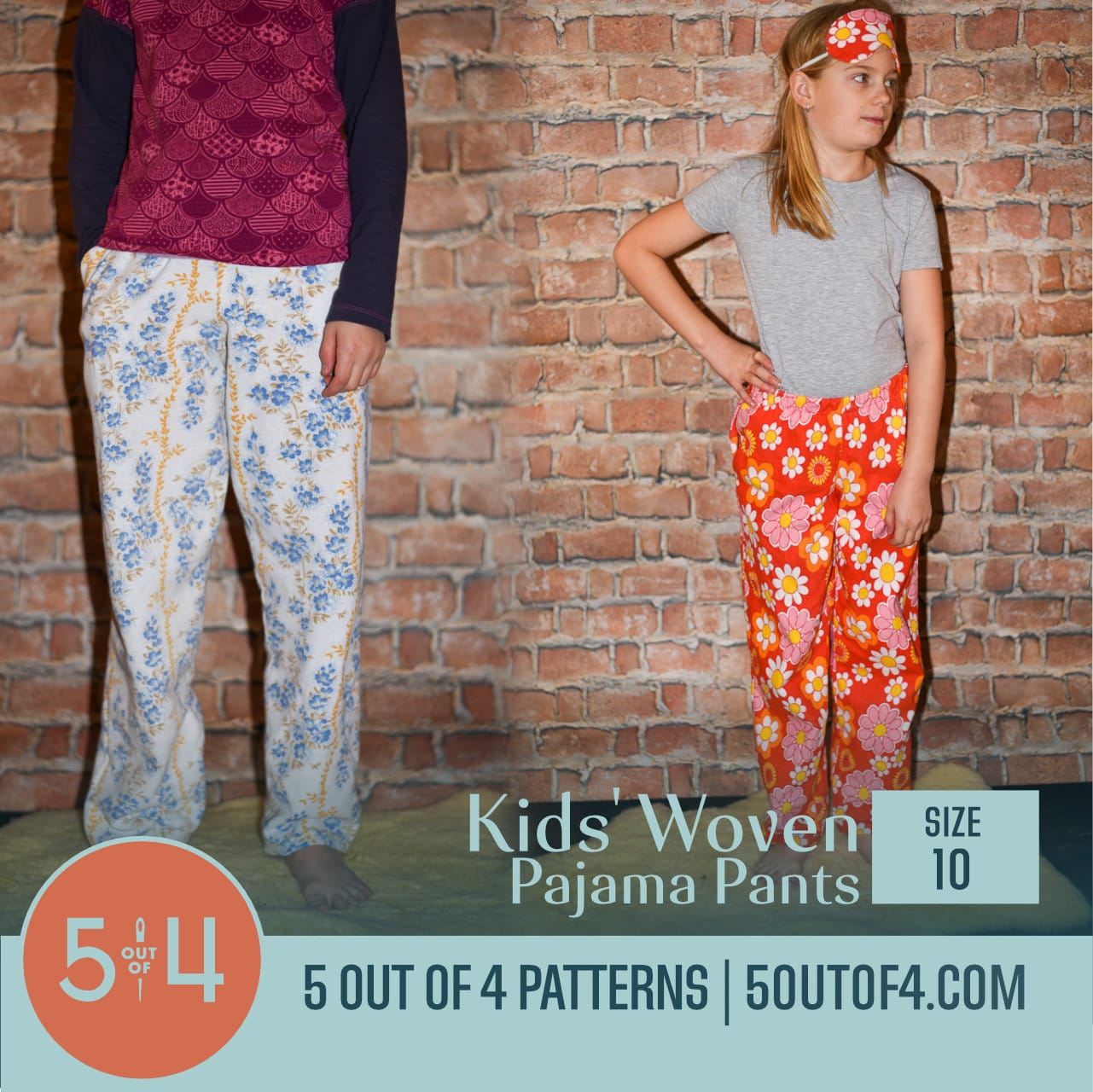 Kids' Woven Pajama Pants - 5 out of 4 Patterns