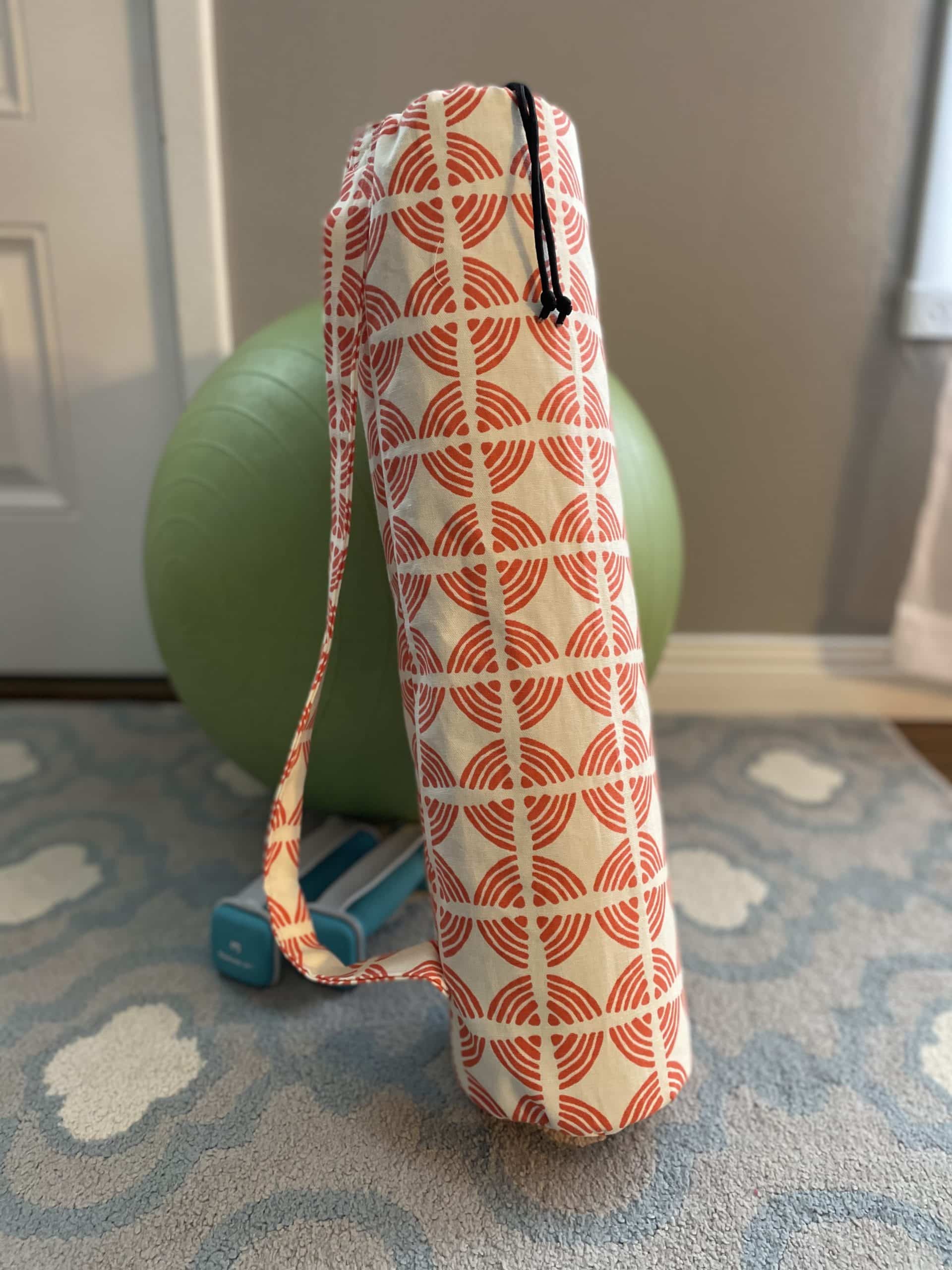 Handmade Quilted Yoga Mat Tote Bag