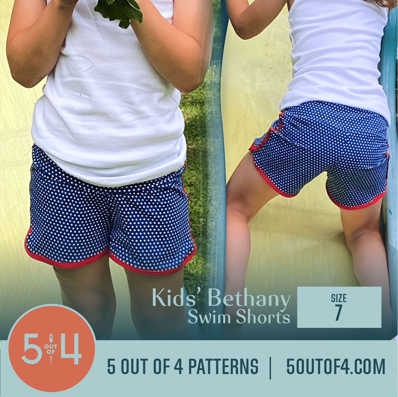 Kids' Bethany Swim Shorts - 5 out of 4 Patterns