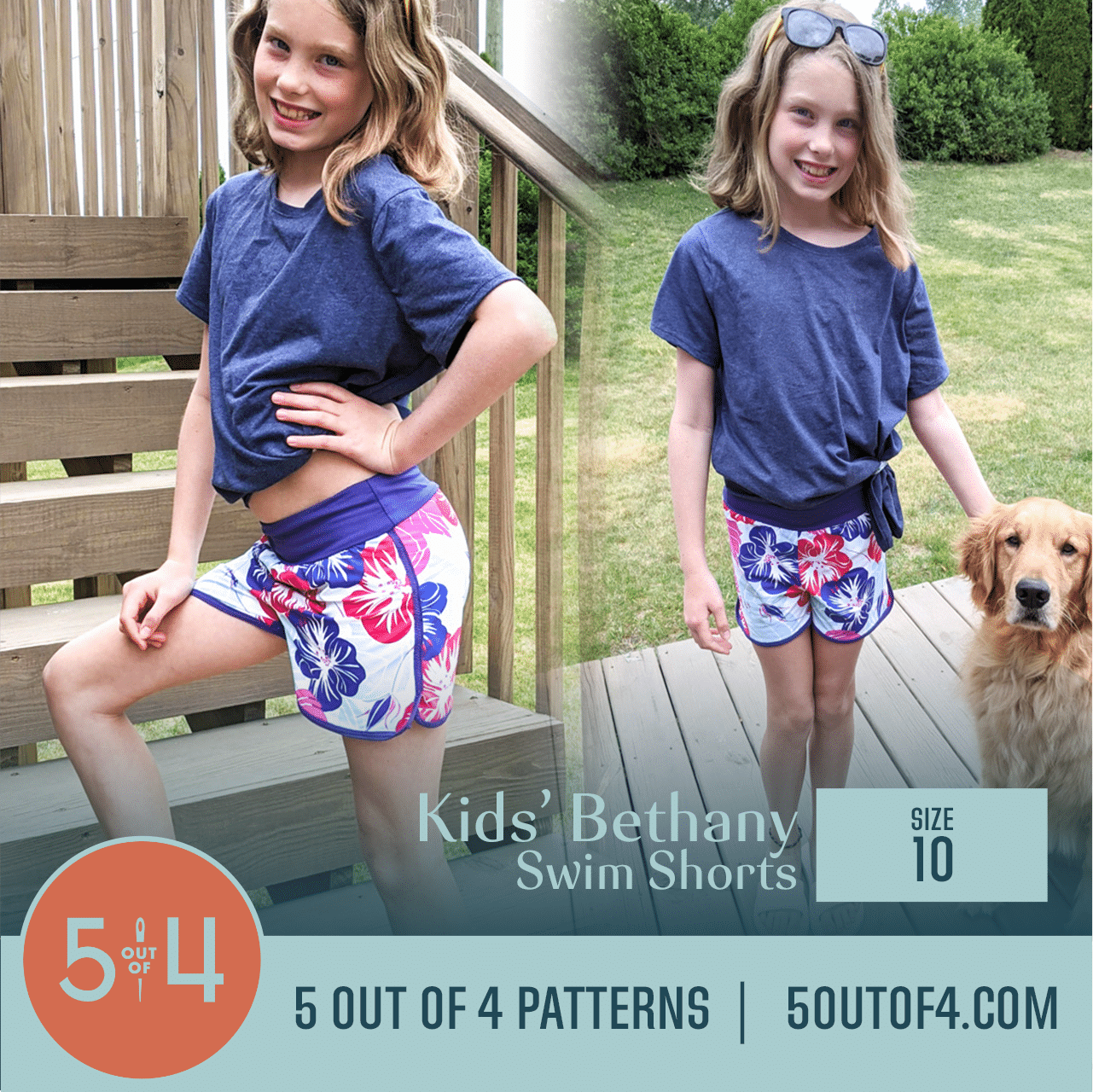 Kids' Bethany Swim Shorts - 5 out of 4 Patterns