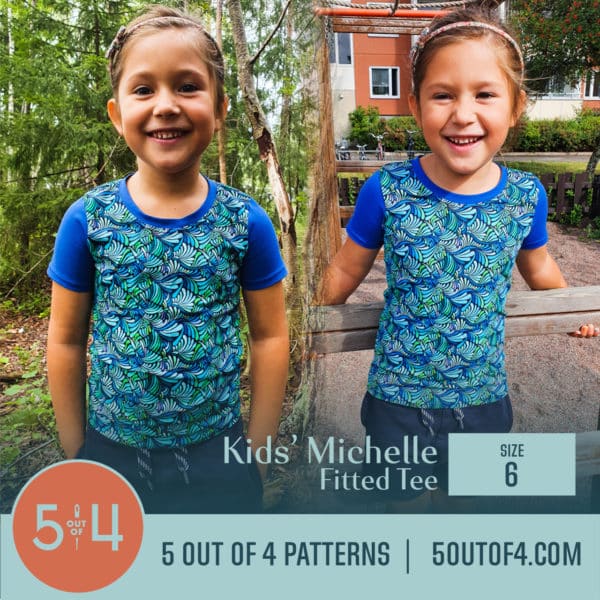 Kids' Michelle Fitted Tee - 5 out of 4 Patterns