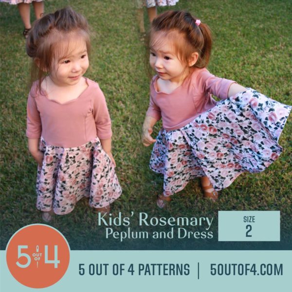 Kids' Rosemary Peplum and Dress - 5 out of 4 Patterns