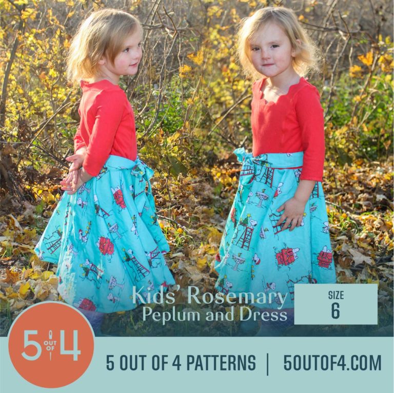 Kids' Rosemary Peplum and Dress - 5 out of 4 Patterns
