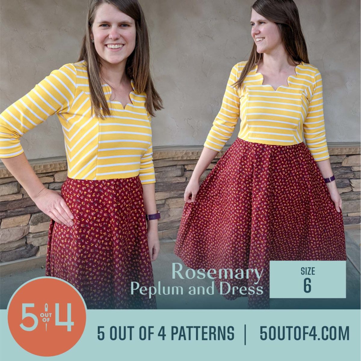 Rosemary Peplum and Dress - 5 out of 4 Patterns