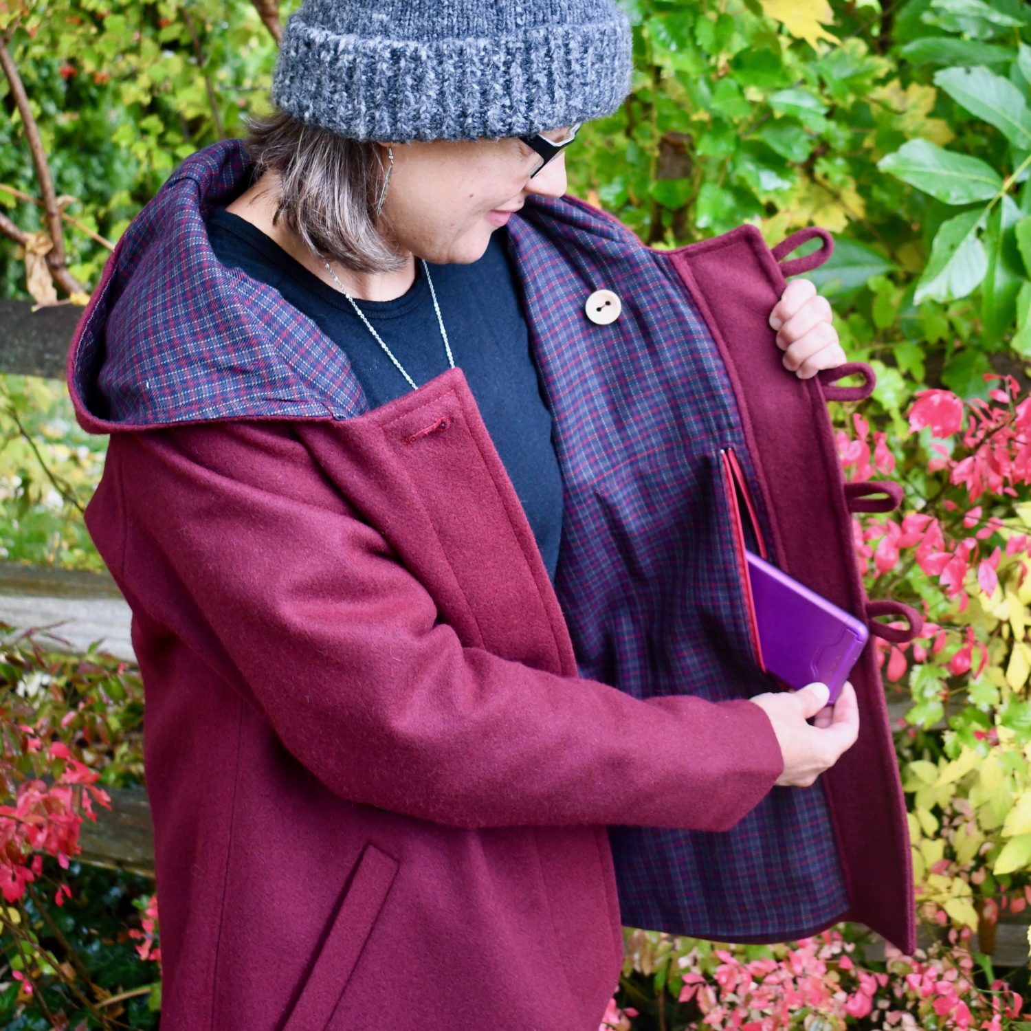 Adding an Interior Pocket to the Ruby Peacoat - 5 out of 4 Patterns