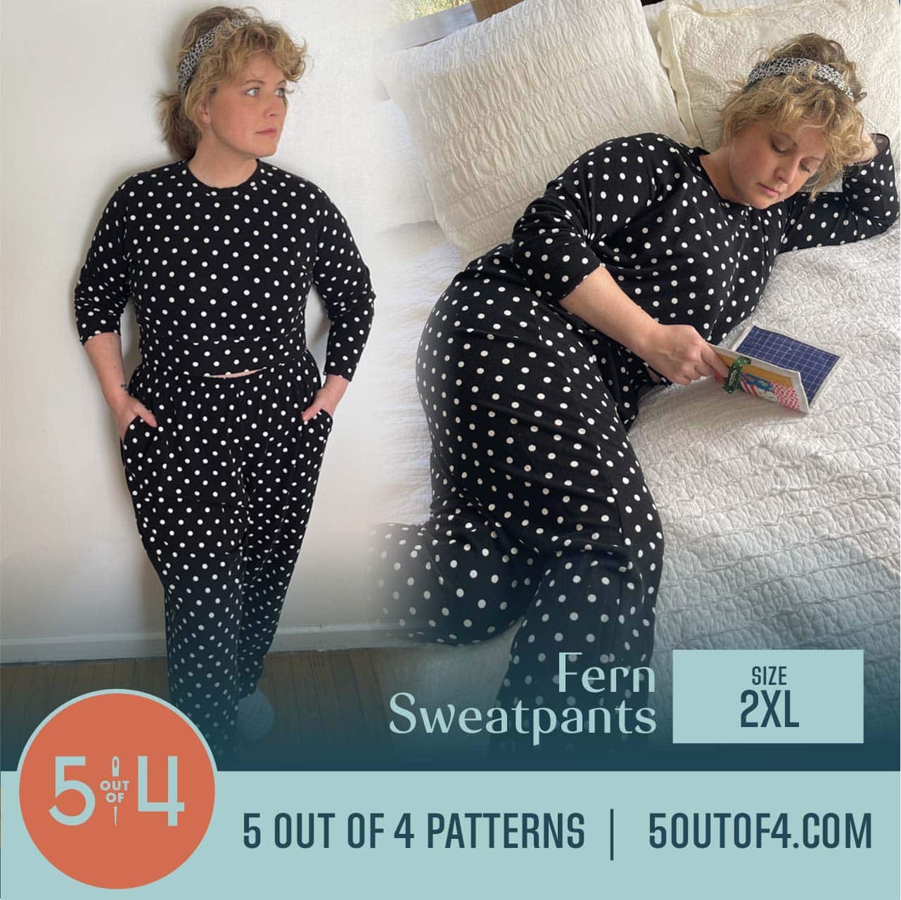 Womens High-waist Sweatpants, Elastic Waist & Pockets Melian Joggers US  2-12 PDF Sewing Pattern A0, A4, US Letter -  Canada