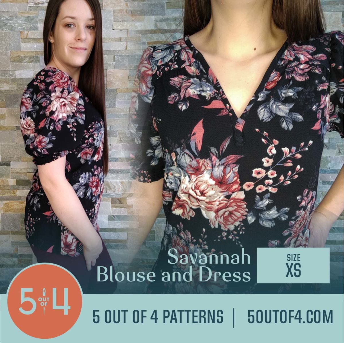 5oo4 Patterns Savannah blouse size XS