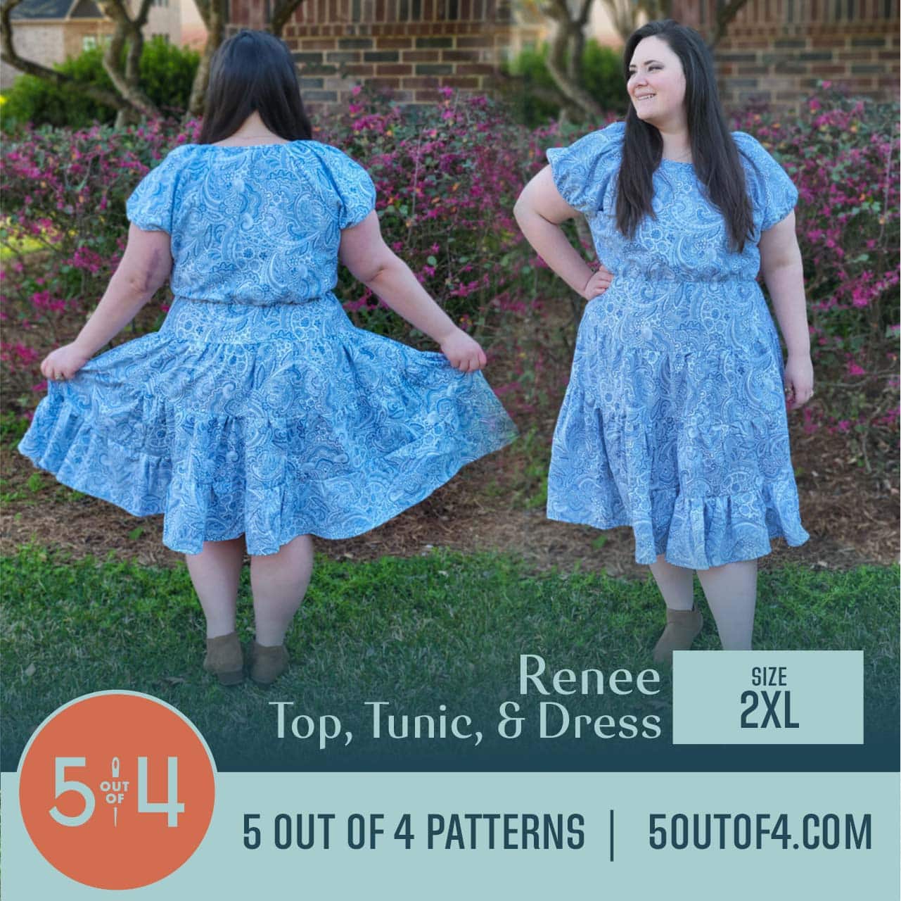 Renee Top, Tunic, and Dress - 5 out of 4 Patterns