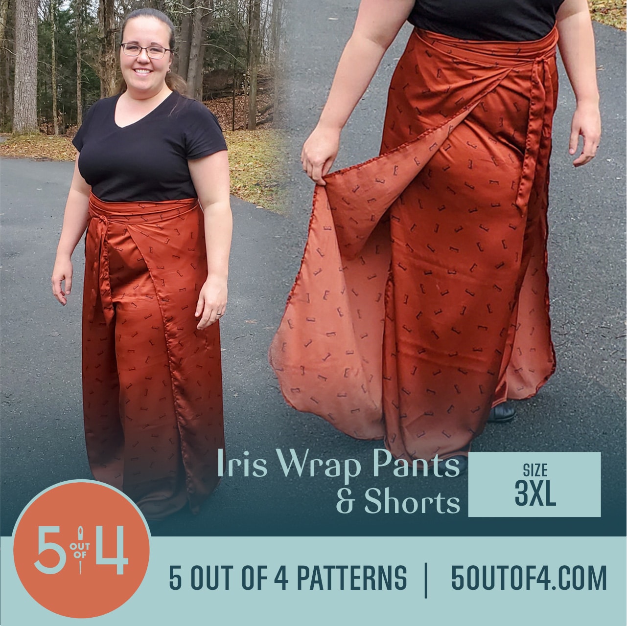 Iris Wrap Shorts, Capris, and Pants