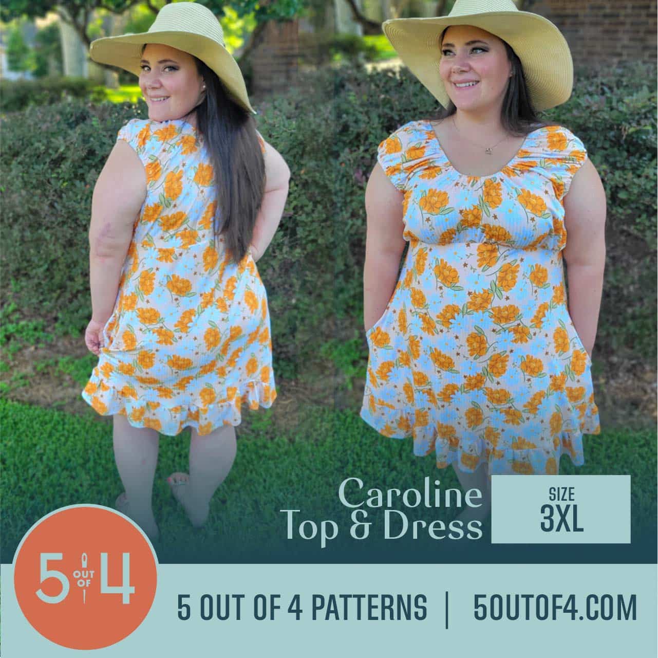 Women's Molly Scoop Back Top Dress & Maxi Collaboration with Sew Caroline