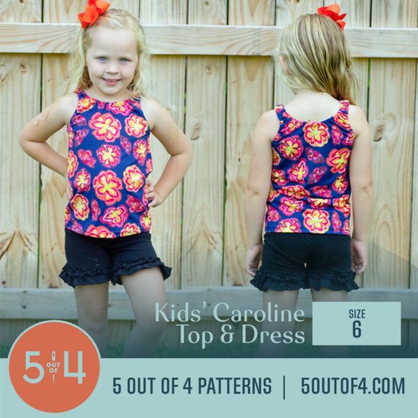 Kids' Caroline Top and Dress - 5 out of 4 Patterns
